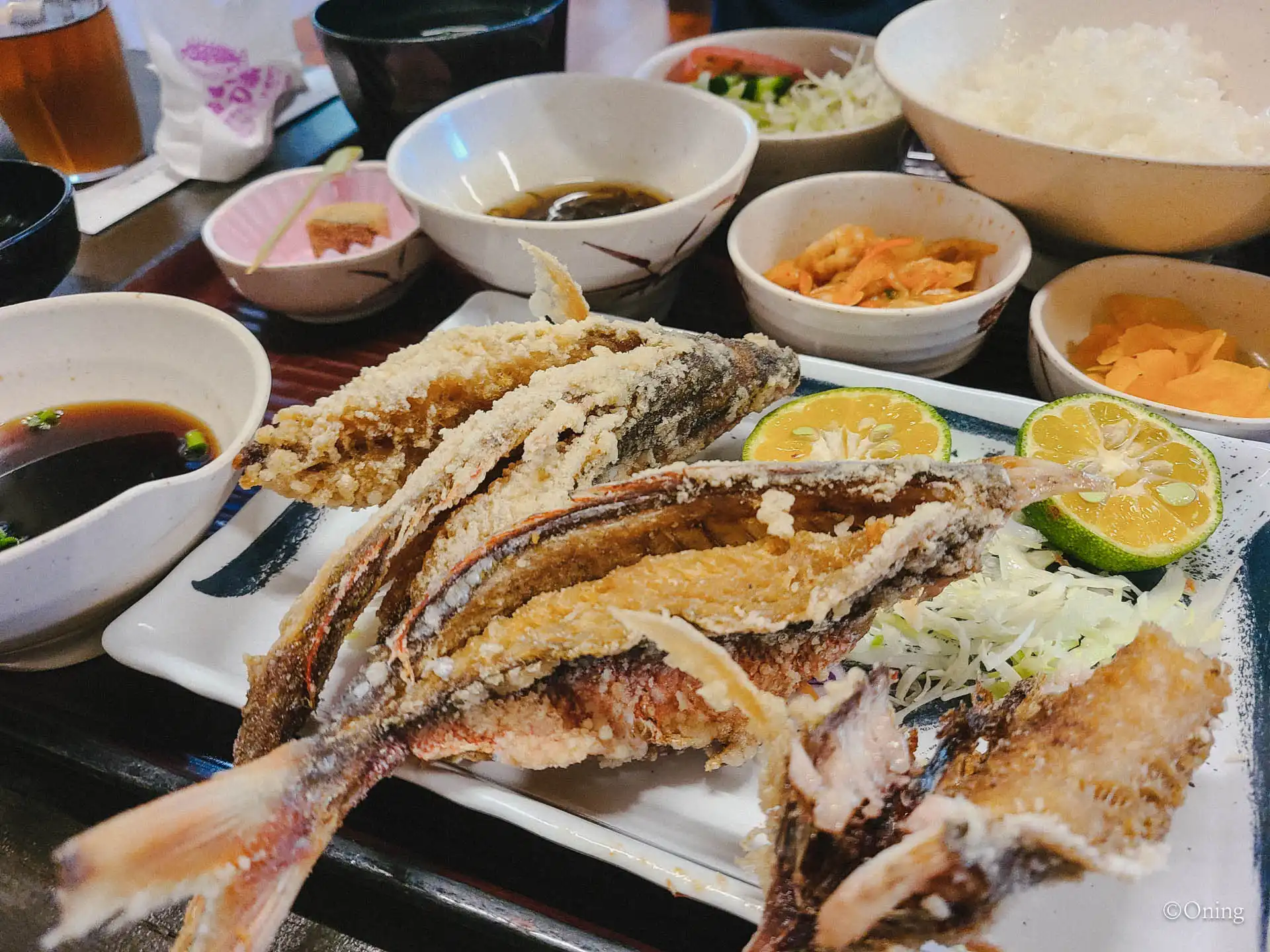 오키나와 가족여행 맛집 : 오키나와 아기랑 부모님 모두 만족한 해선식당 하마노야 25 오키나와 가족여행 맛집 구루쿤 가라아게 정식