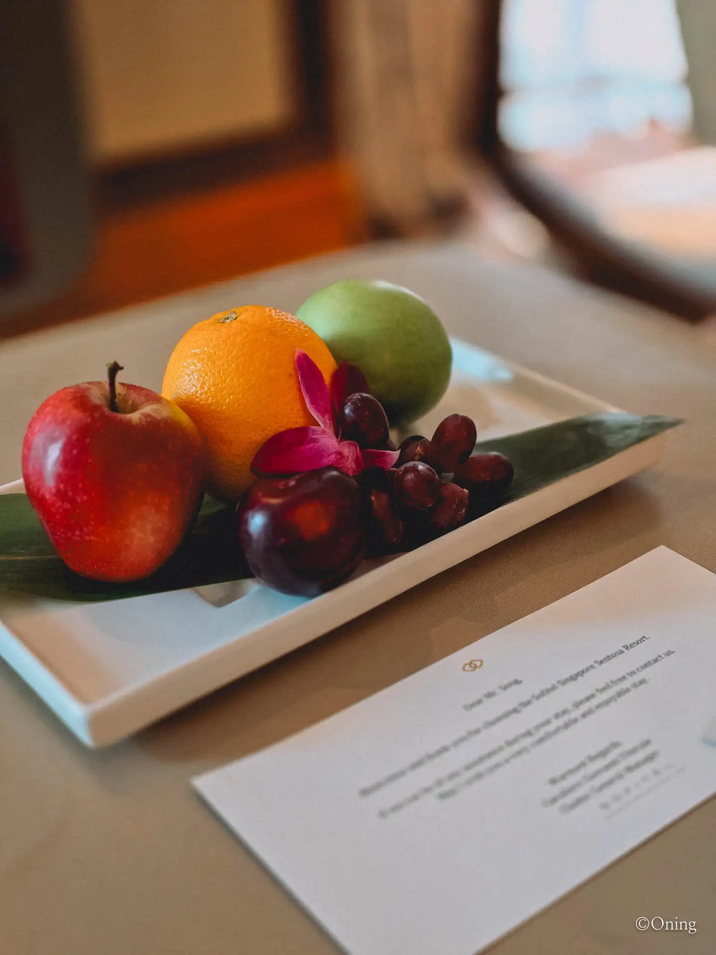 Sofitel Singapore Sentosa welcome fruites