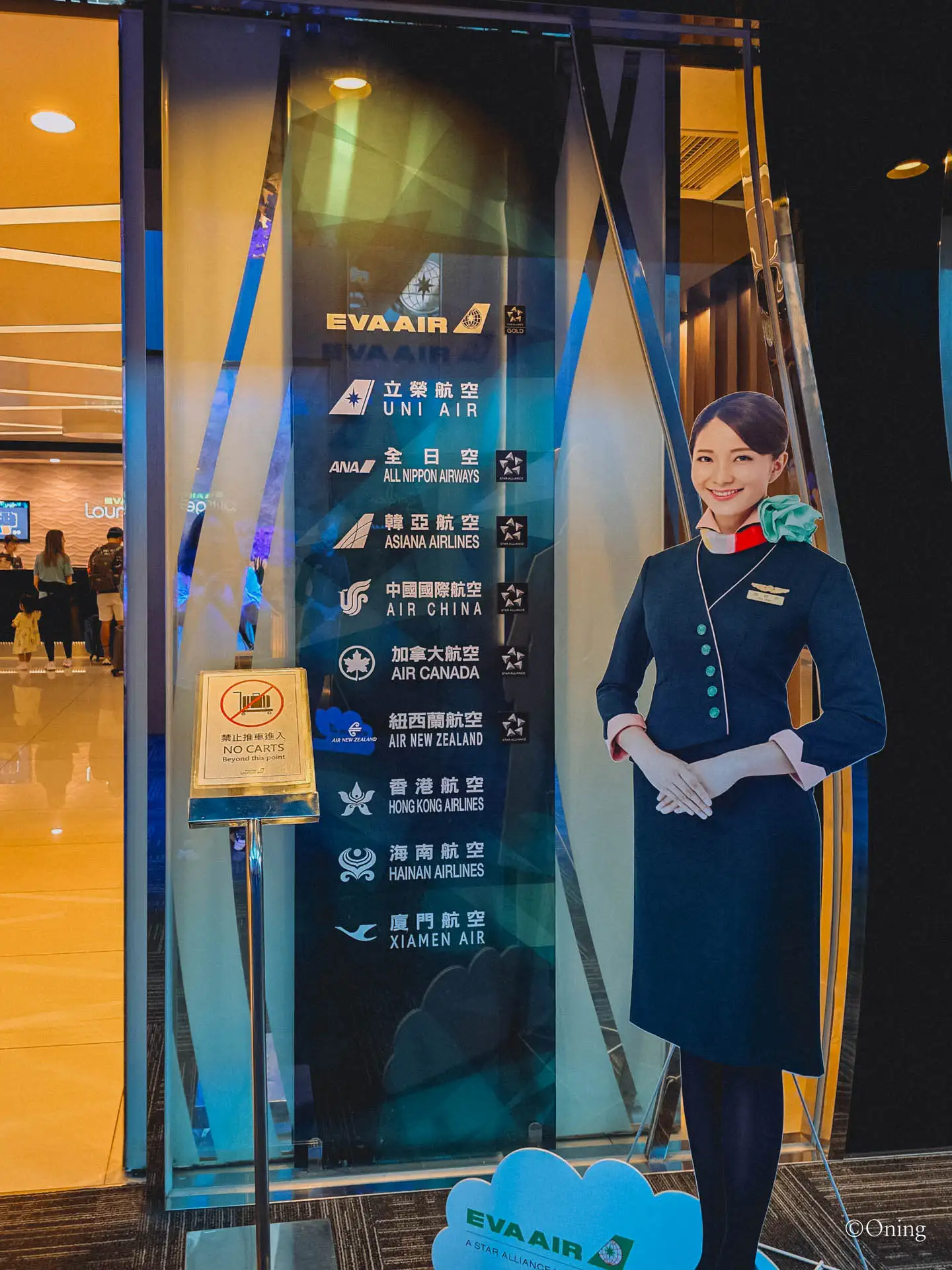 Incheon to Taipei: Taoyuan & Incheon Airport Lounges + Asiana Business Class Review 54 EVA Infinity Lounge entrance at Taoyuan Airport Terminal 2